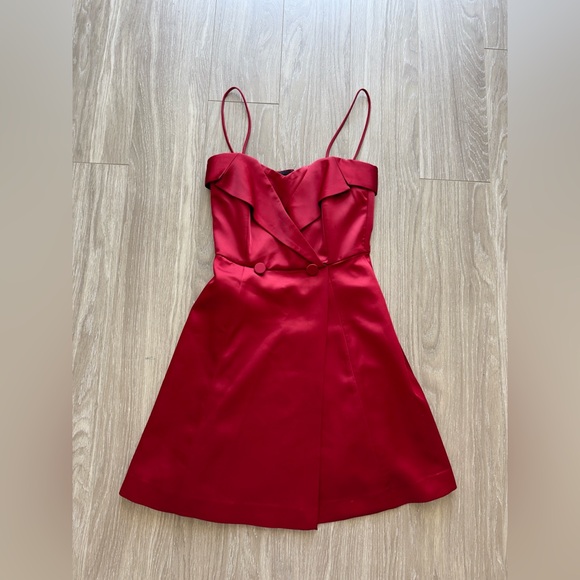 open lace back dress Halter V Neck Backless Beaded Red Long Prom Dresses with High Slit, Ba   jbydress